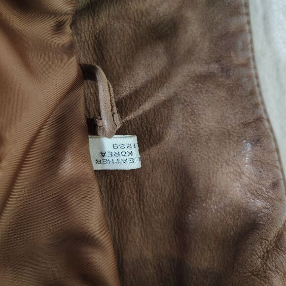 Vintage 80s Women’s Brown Suede Bomber Jacket Zip Up MEDIUM Pockets Soft Leather - Picture 9 of 13